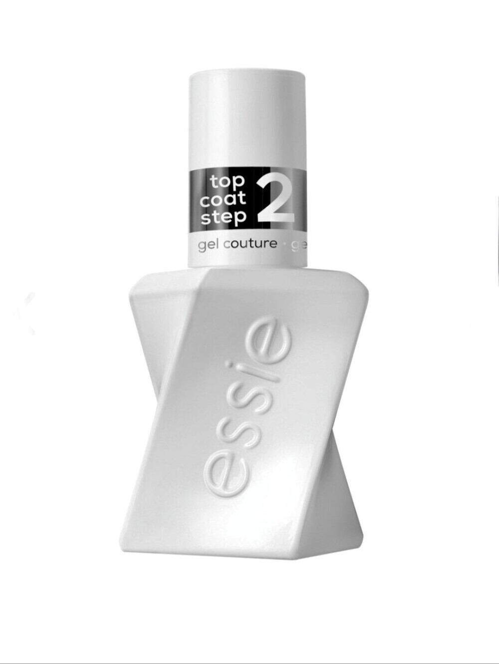 Essie Gel Couture Nail Polish, shiny top coat - clear